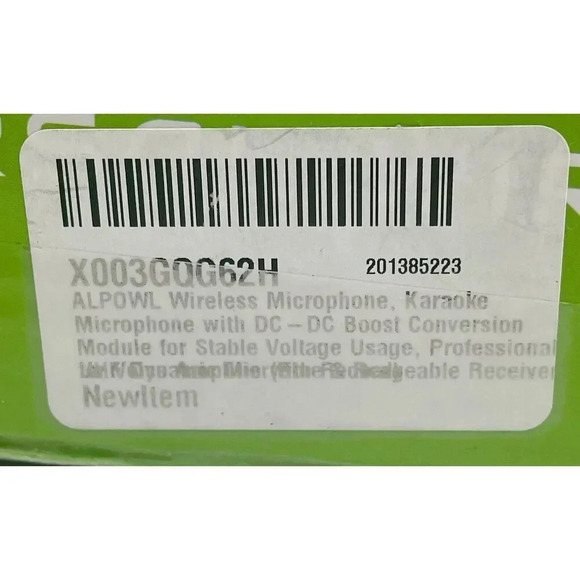 Wireless Microphone Karaoke Microphone With DC-DC‎ Boost Blue & Red Tested - Picture 6 of 6